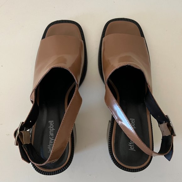 Jeffrey Campbell Brown Mule Heels, Size 11 - Picture 7 of 7